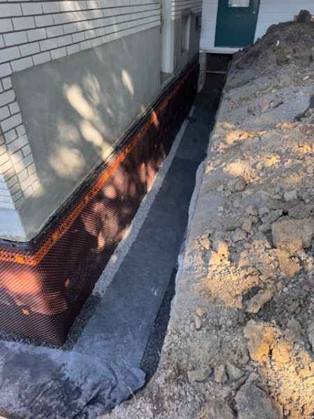 excavation impermeabilisation drain marievielle