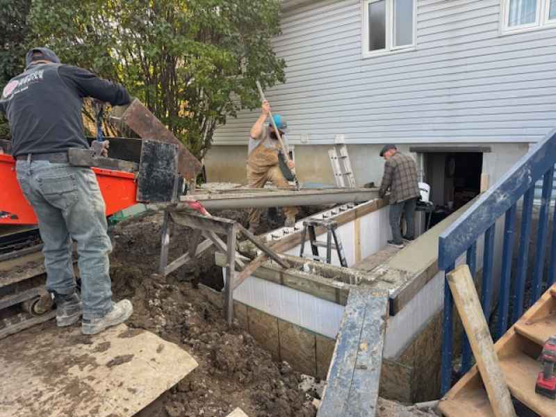 travaux drain fondation marieville